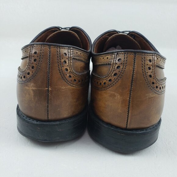 Allen Edmonds McAllister Wingtip Oxford Shoe Mens 12 EEE Brown Leather Dress - Picture 11 of 16